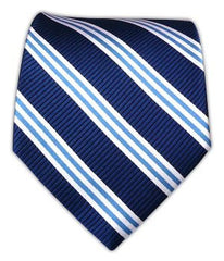 Blue Woven Tie